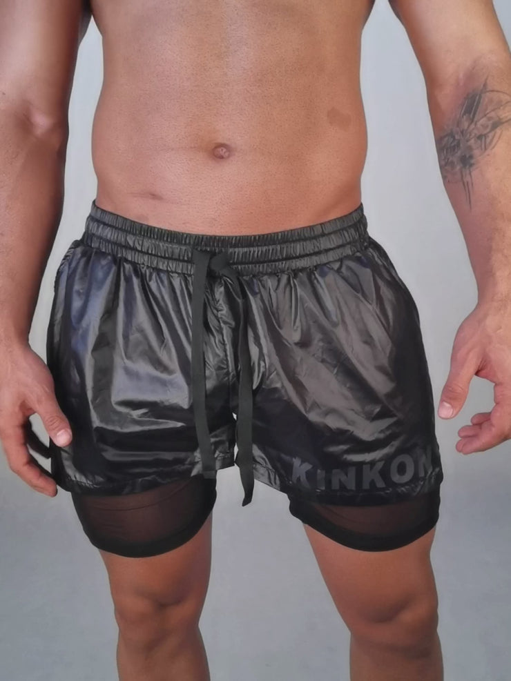 KinkON Double layer Workout Shorts