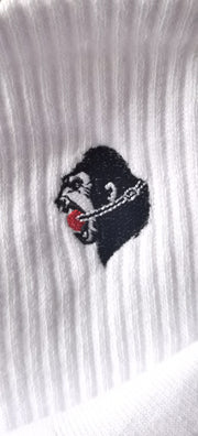 Cotton socks with emblem