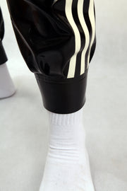 Latex Three Stripe Jogger Pants