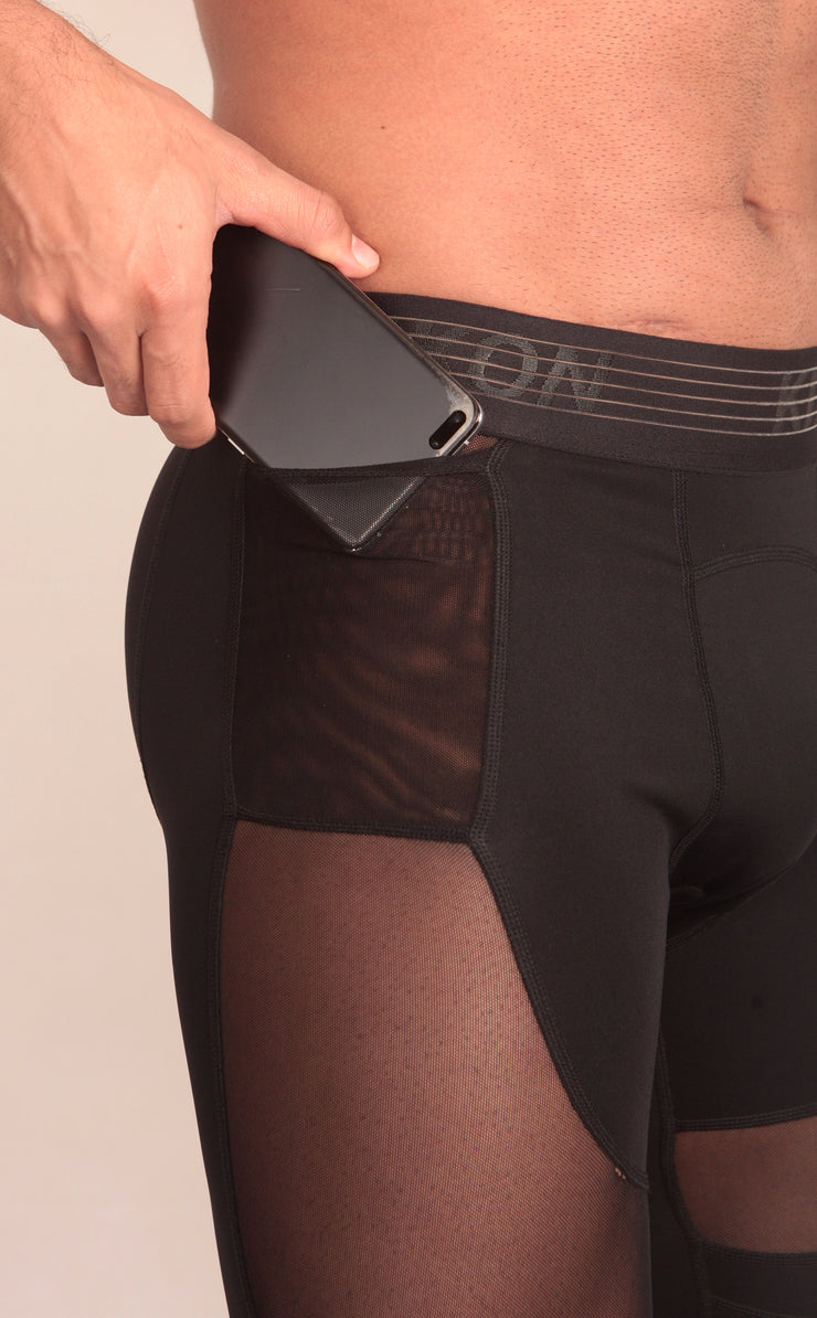 KinkON Paneled mesh leggins