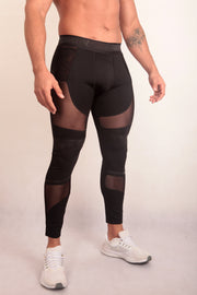 KinkON Paneled mesh leggins