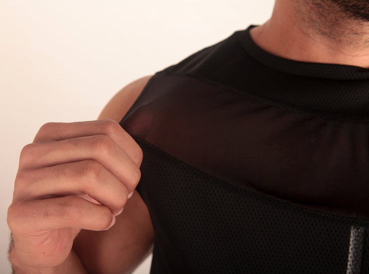 KinkON Sleeveless Mesh Workout Shirt